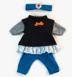 Комплект одежды для куклы 38-40см (туника, штанишки, повязка на голову)