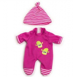 Комплект одежды для куклы девочки 21см (комбинезон, шапочка)