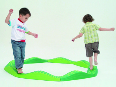 Волнистая тактильная дорожка (зеленая)