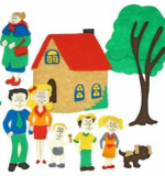 Семья с игровым полем (11дет) 