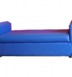 Кушетка с подлокотниками - синяя