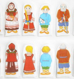 Набор кукол пальчиковых - Семья Казахская