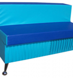 Диван прямая секция (хромированные ножки)