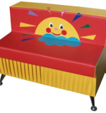 Диван прямая секция с аппликацией 