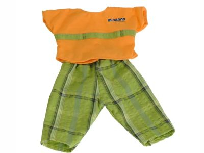 Комплект одежды для куклы-мальчика 38-40см, рубашка, штанишки, текстиль