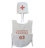 Костюм ВРАЧ (накидка, колпак)