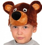 Мишка бурый (маска - шапочка)