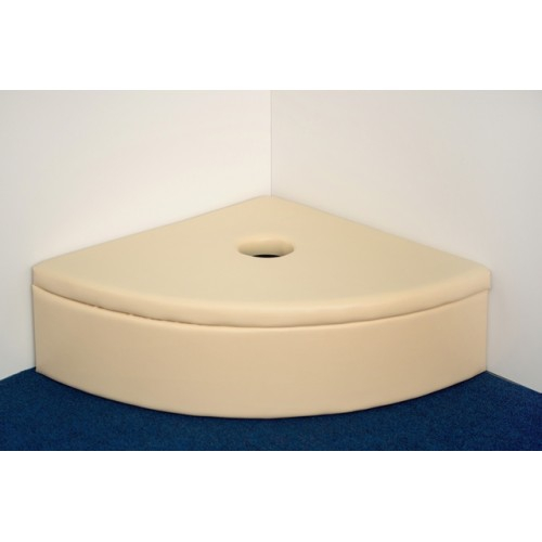 Мягкая угловая тумба под пузырьковую колонну