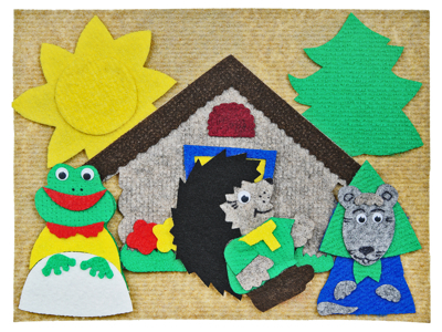 Теремок с игровым полем (11дет) 