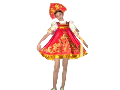 Костюм - РУСЬ ЗОЛОТАЯ аппликация для Девочки 