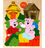Три поросенка - 1 (картинка - пазл)