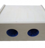 Ящик сенсорный (тактильный) 2 отверстия, 2 мешочка