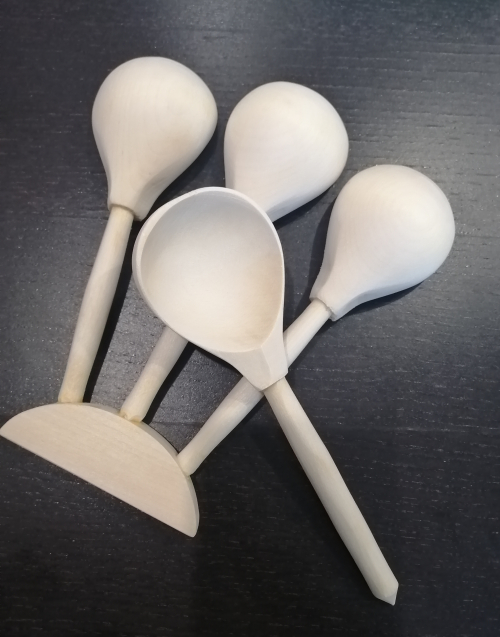 Ложки Веерные 3+1 неокрашенные