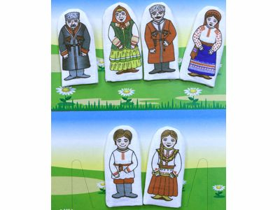 Набор кукол пальчиковых - Семья казаков