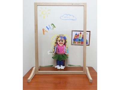 Мольберт прозрачный напольный 55*45*120см