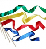 Лента гимнастическая (на деревянной палочке)