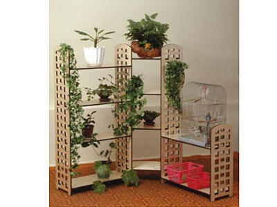 Стеллаж высокий угловой 