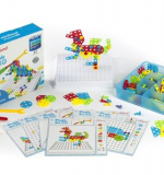 Мозаика с винтиками, 180 деталей, 12 карт-схем