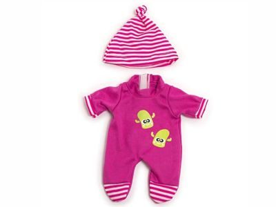 Комплект одежды для куклы девочки 21см (комбинезон, шапочка)