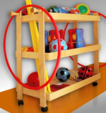 Тележка для спортинвентаря, фанера