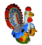 Дымковская игрушка - Курочки, Петушки