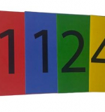 Набор разноцветных магнитных карточек 