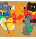 Заюшкина избушка с игровым полем (8дет)