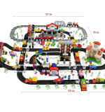 Конструктор Бауер «Автодорога и ПДД для детей» (в контейнере 130 л.)