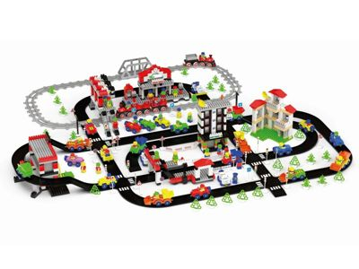 Конструктор Бауер «Автодорога и ПДД для детей» (в контейнере 130 л.)