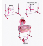 Кукольная кровать с опускающейся стенкой