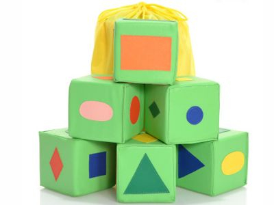 Цвет, форма, размер, мягкие кубики