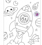 Кавайные котики (Аниме-раскраски с наклейками), книги с наклейками