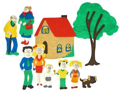 Семья с игровым полем (11дет) 