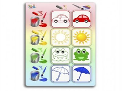 Цветовая матрица, развивающая игра, карточки Пекс, автор Ярыгин Н.В