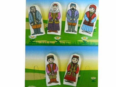 Набор кукол пальчиковых - Семья Татарская