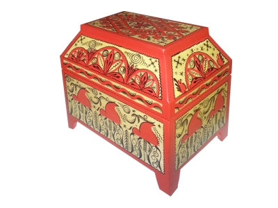  Ларчик / Мезенская  роспись