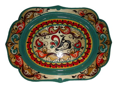  Поднос Малый / Ракульская роспись