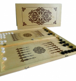 Нарды большие с пластмассовыми фишками