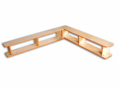 Скамейка 2-х секционная гимнастическая (фанера) 